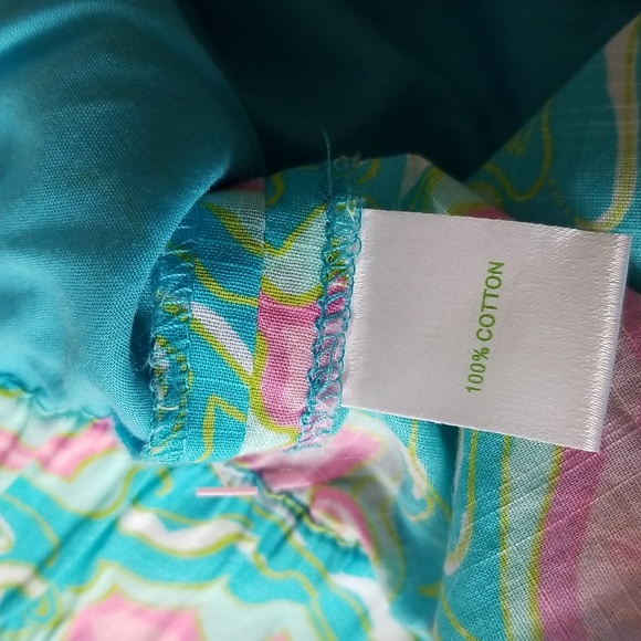 Lilly Pulitzer Beach Pant  Turquoise Lock Me Up - Picture 10 of 11